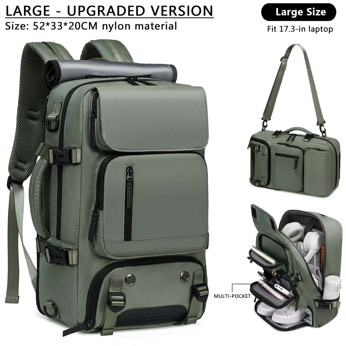 Men S Backpack Large Army Green