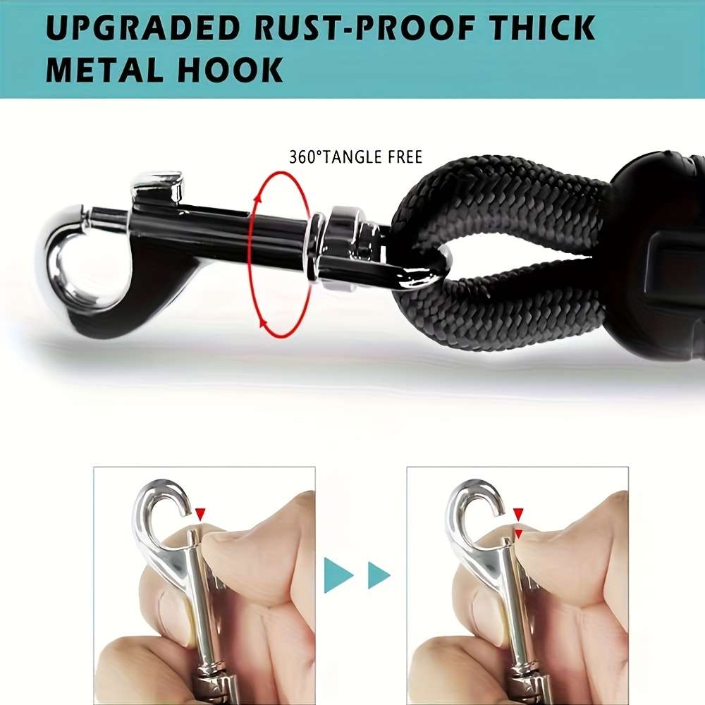 Dog Leash Color Black Size M