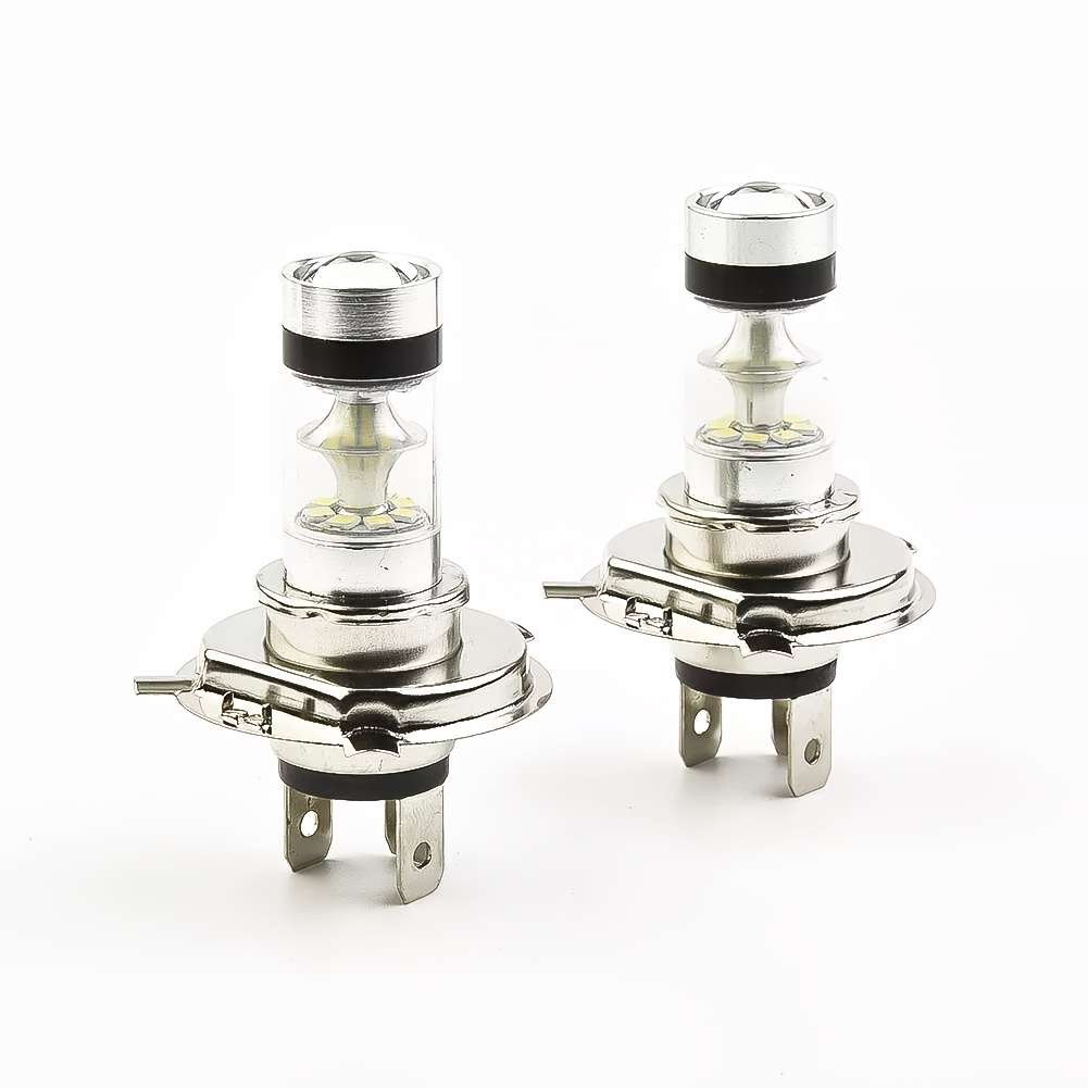 2Pcs H4 9003 LED Car Fog Light Bulbs  Low Beam 6500K 12V 100W