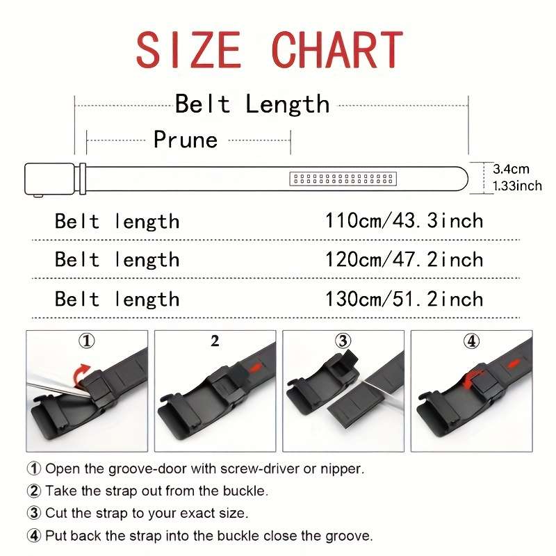 Belt Size 130Cm 51.18Inch