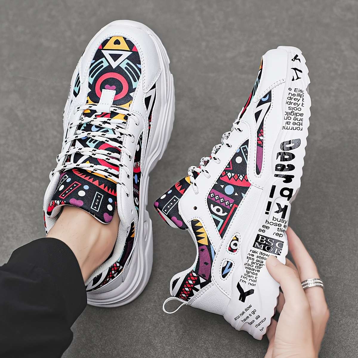 Sneakers Color White And Yellow Sizeuk 7