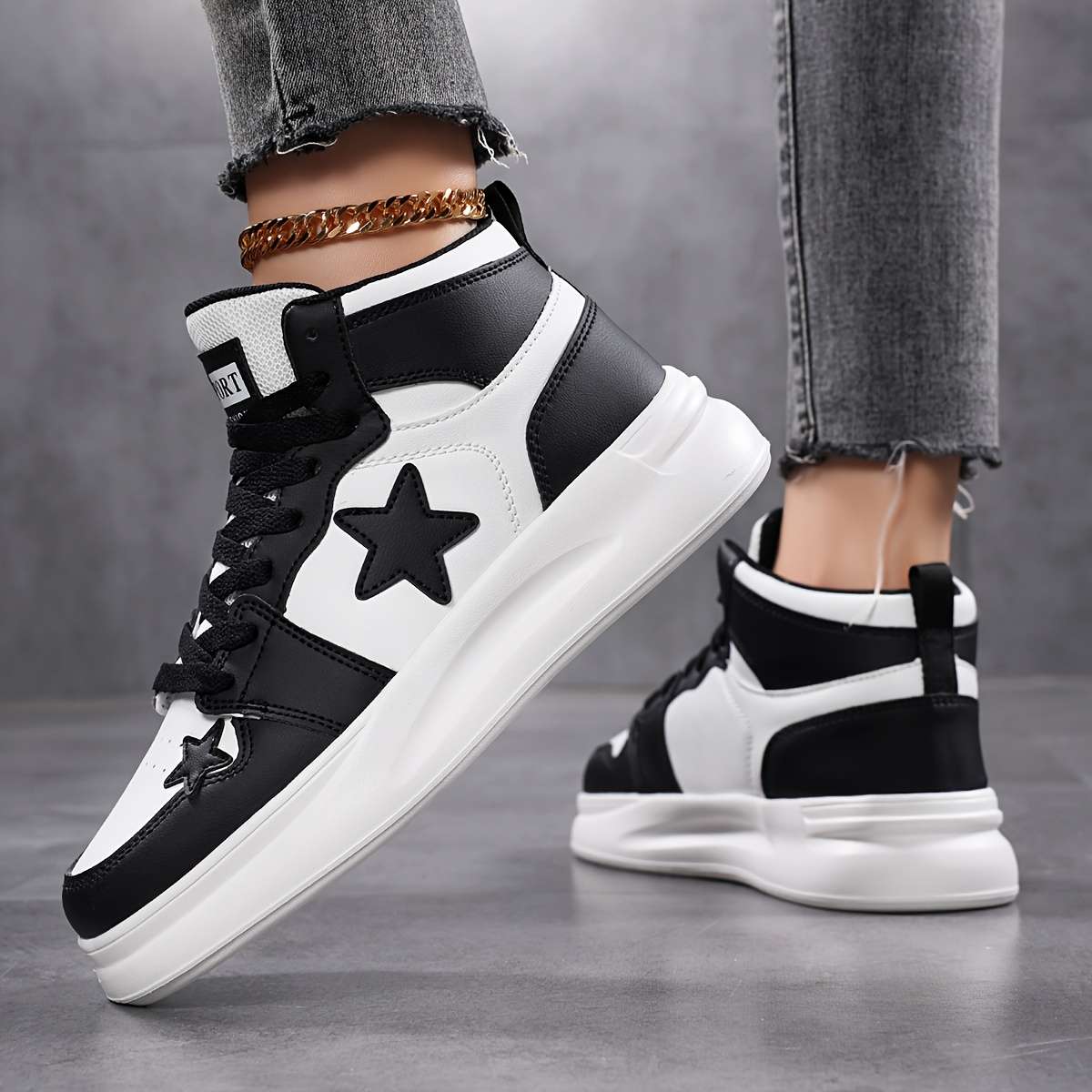 Women S Sneakers Color Black And White Sizeuk 4