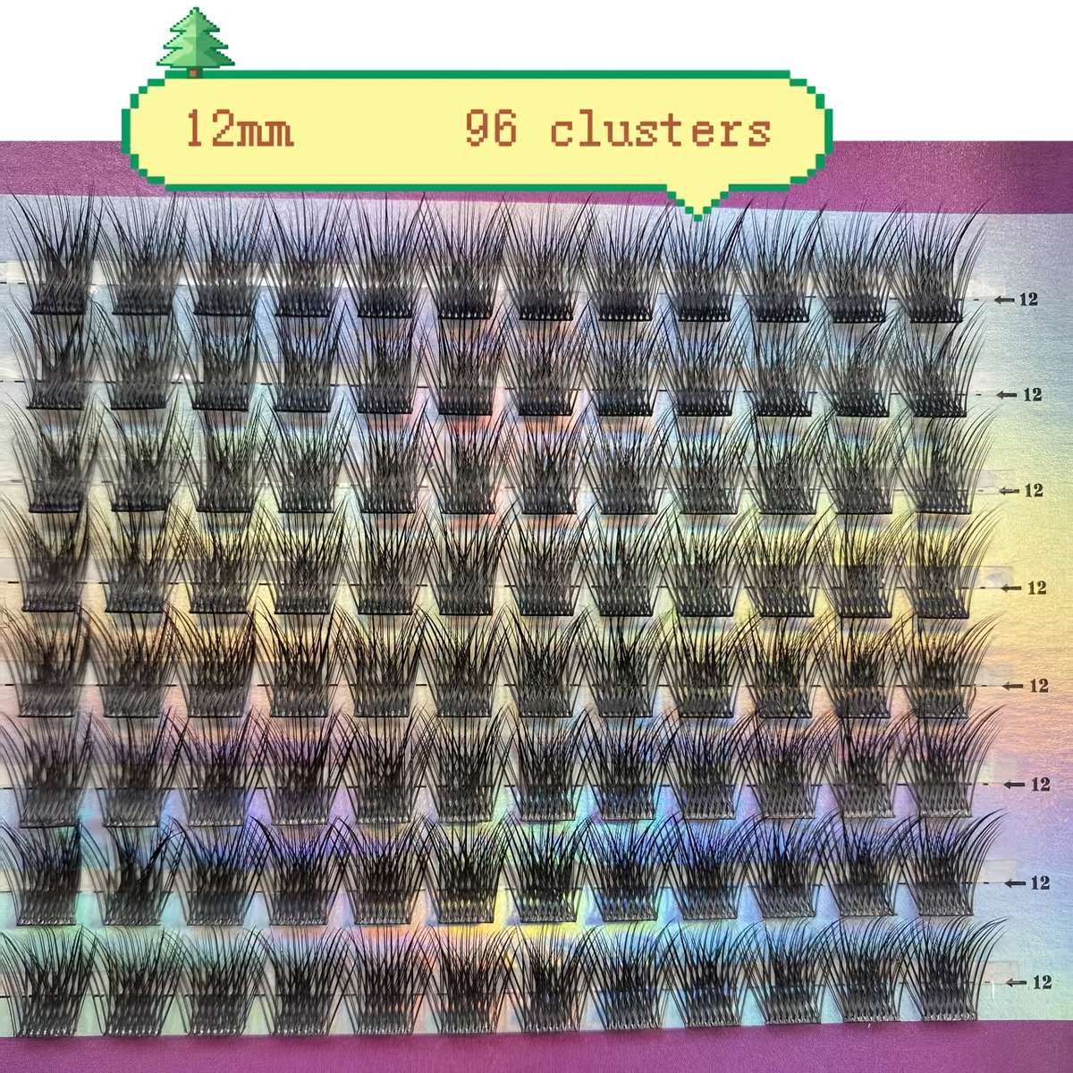 Natural Volume Lash Extensions Model 12mm Style Classic 12mm