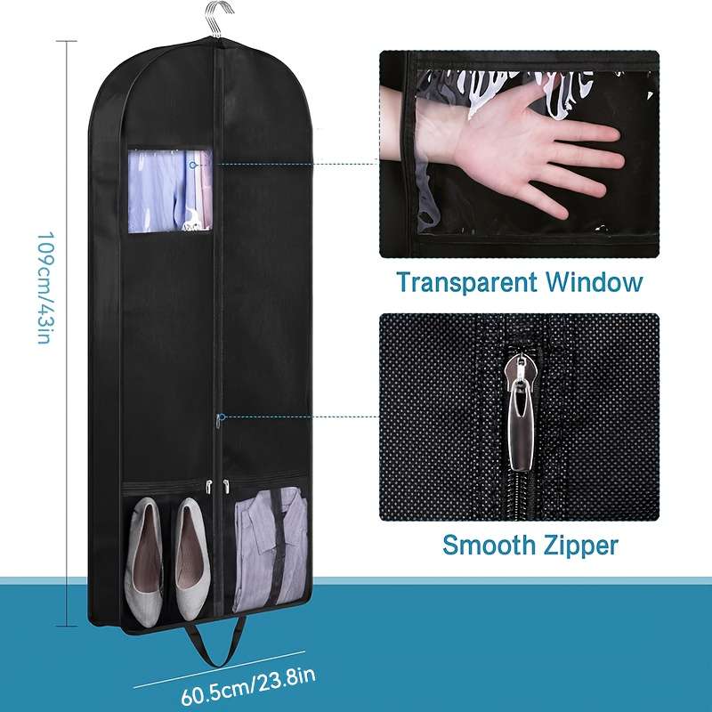Storage Bag Items Black 150*60.5*15Cm59*23.8*5.9In