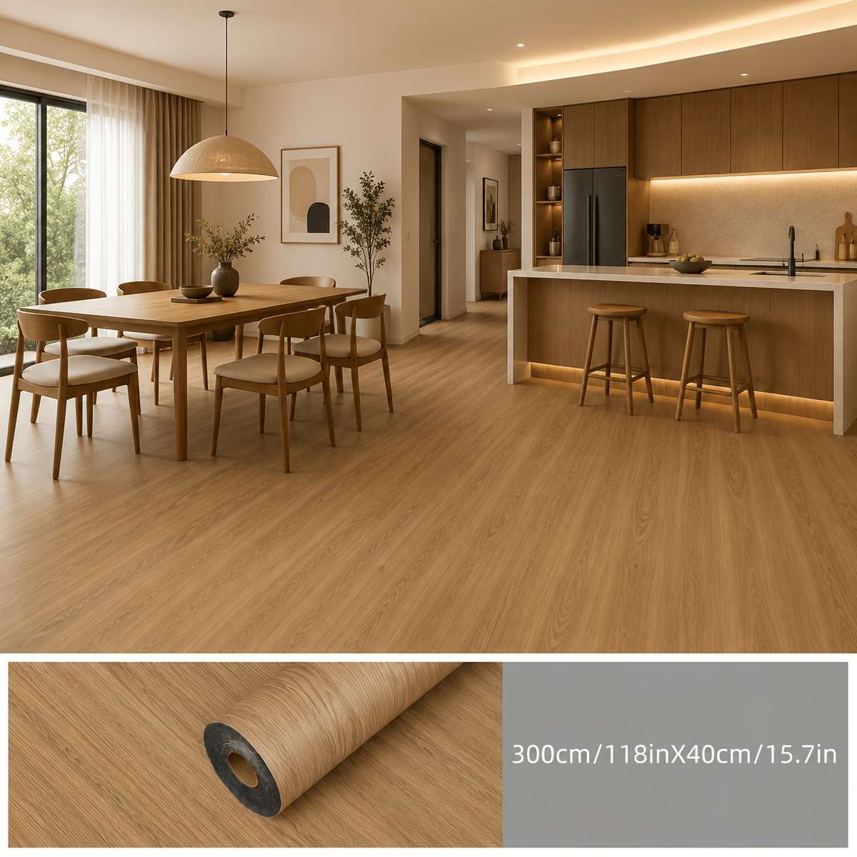 Self Adhesive Floor Stickers Briarwood Vine Hdb011 1 Roll  Coverage Area 1.2 M2  12.92 Sq Ft