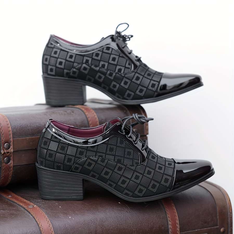 Mens Leather Shoes Color Black Sizeuk 7