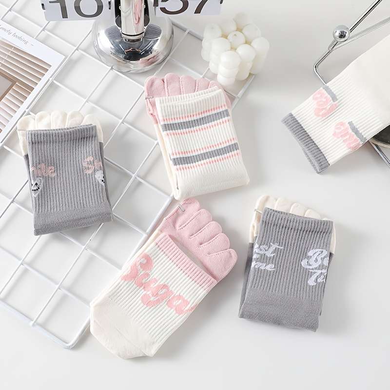 Women S Socks Color Gray Powder Mix 5 Pairs Pack Size Onesize