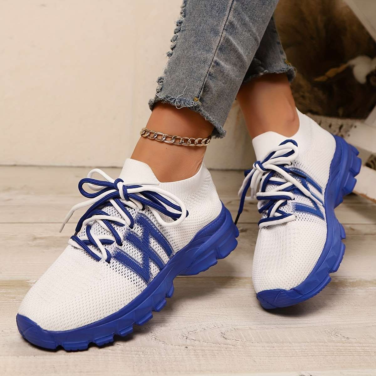 Women S Sneakers Color White Sizeuk 5.5