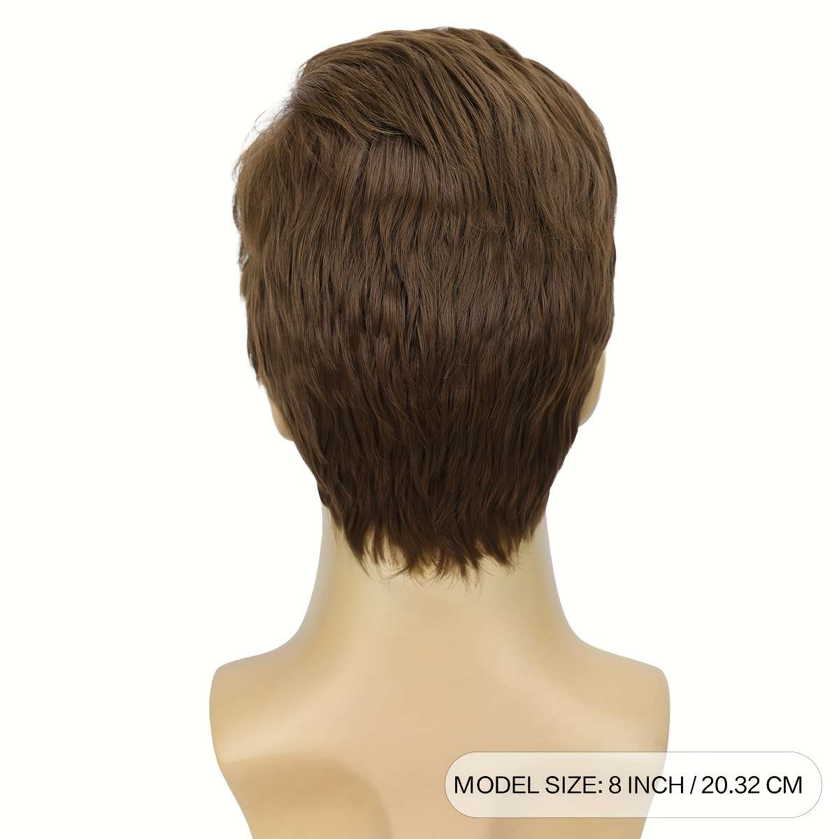 Light Brown-1 Mens Wigs Hair Length 20.32Cm