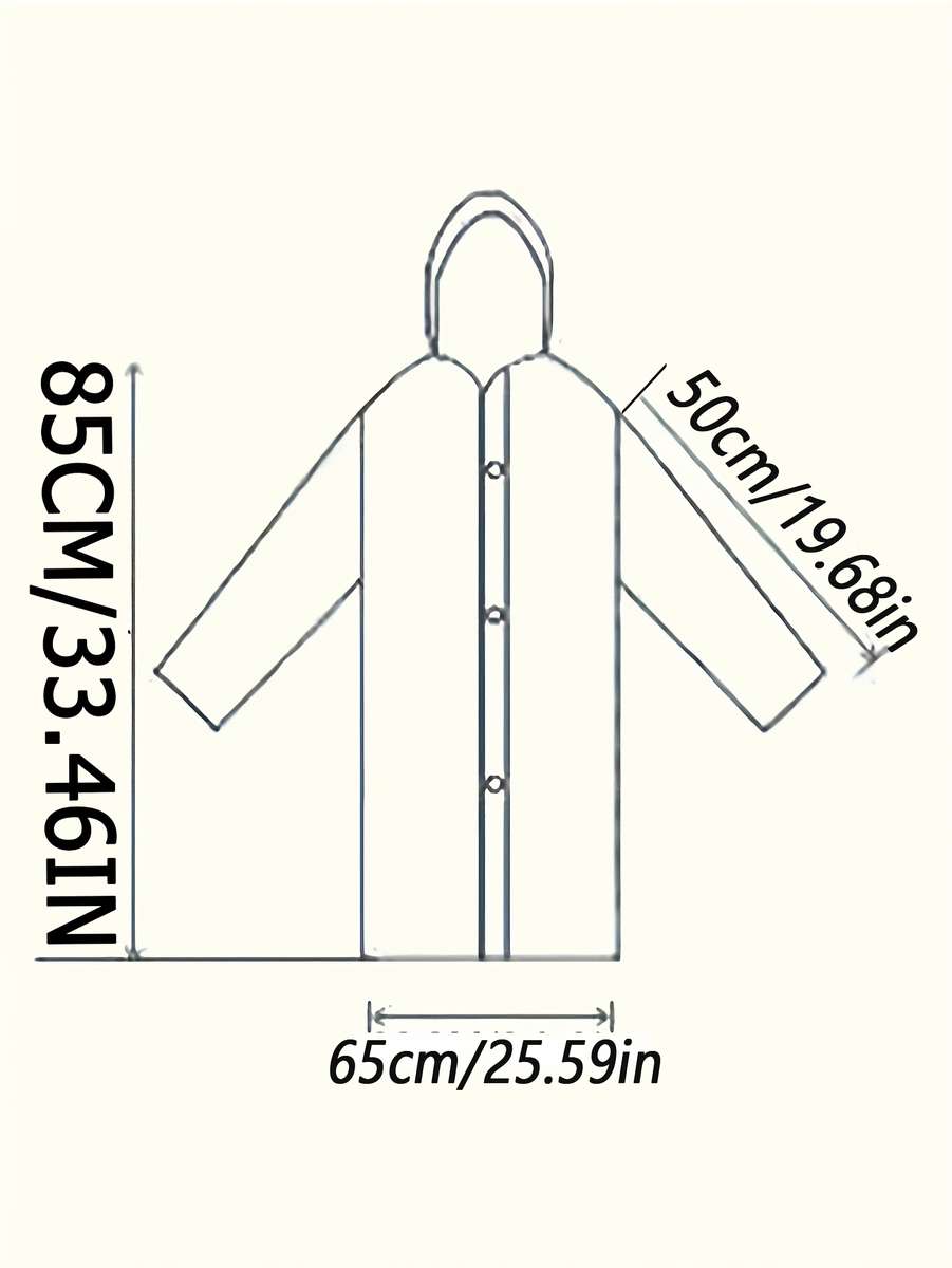 Raincoat Grey Size Asian Onesize