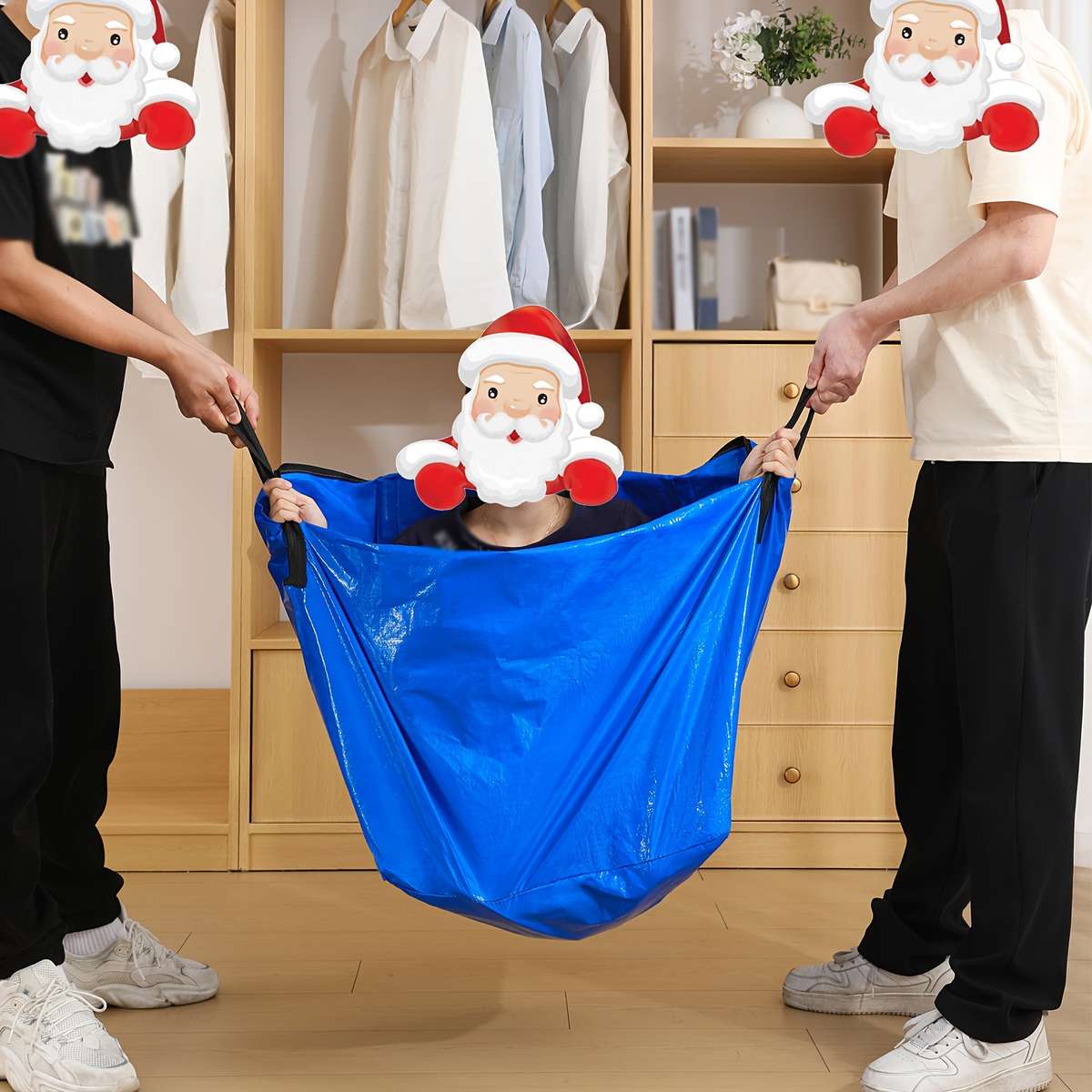 College Style Fabric Storage Bag Size L