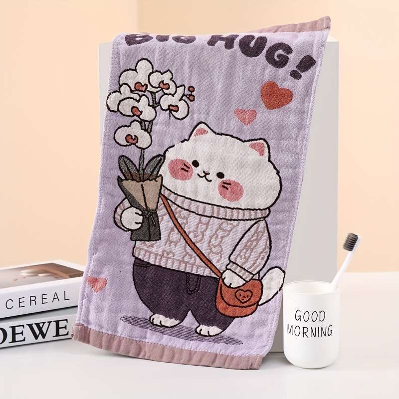Towel Style Cute Girl Quantityrandom Color  2Pcs