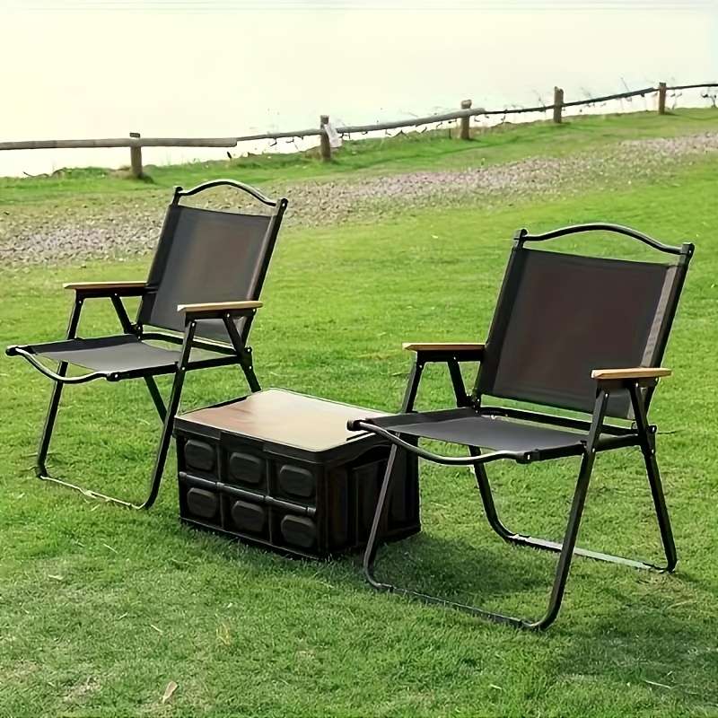 Outdoor Tables And Chairs Color Black Set 5Pcs
