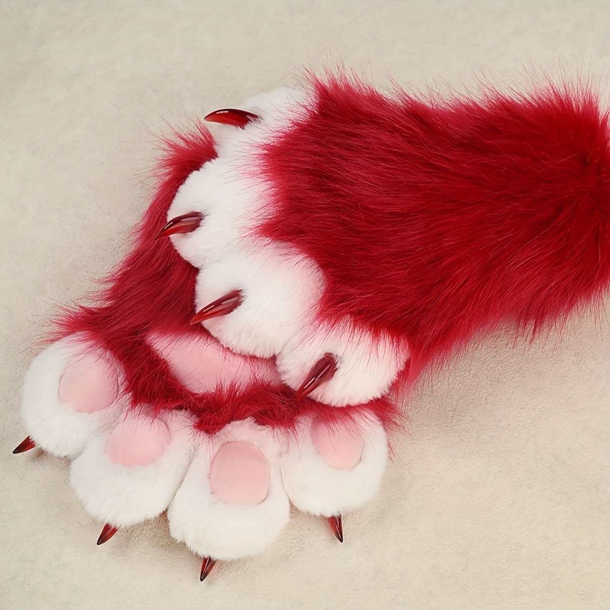 Winter Gloves Color Red