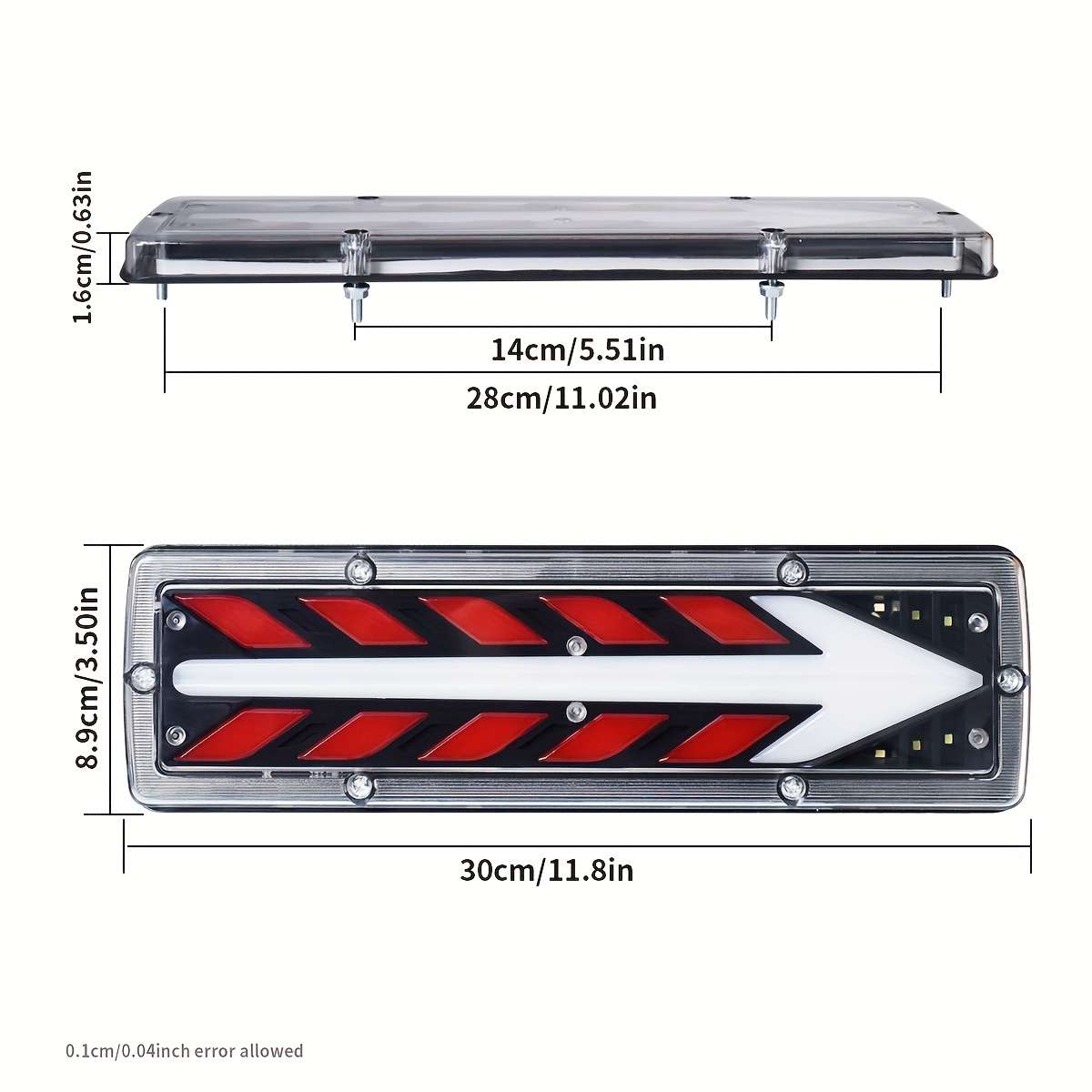 2pcs Multi Purpose LED Car Bulb High Bright Truck Tail Lights Truck Trailer RV Rear B