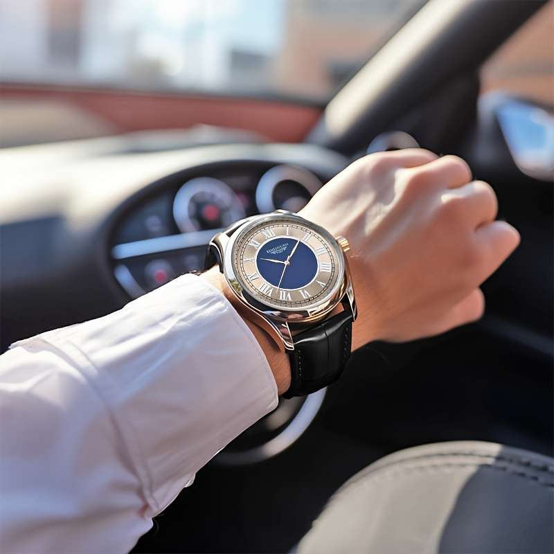 New Authentic Men Quartz Watch Classic High End Minimalist Design