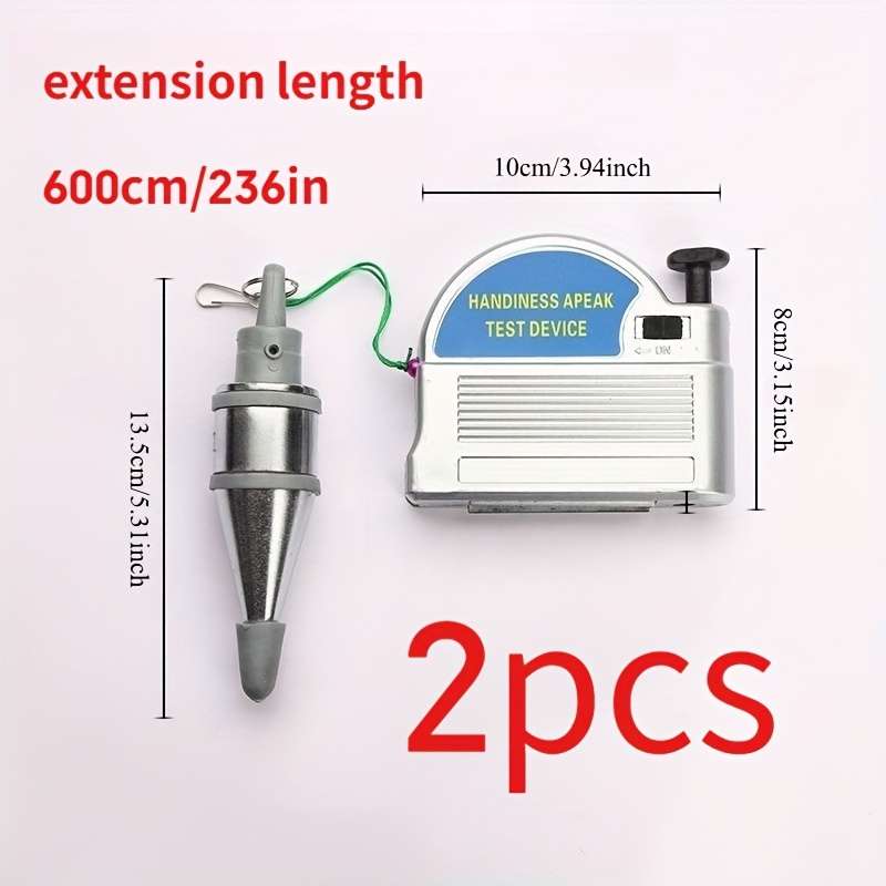 2pcs Heavy Duty Retractable Plumb Blue