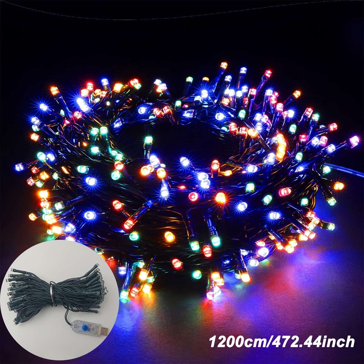String Lights Color Colored Light Size7M 22.96Ft