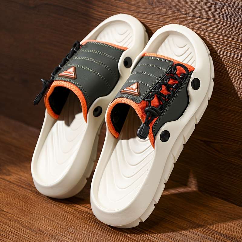 Men Slippers Summer Style White Size Uk 7
