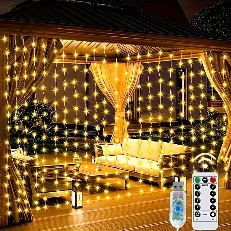 String Lights Color White Light Size298.7Cm   198.12Cm 200Led