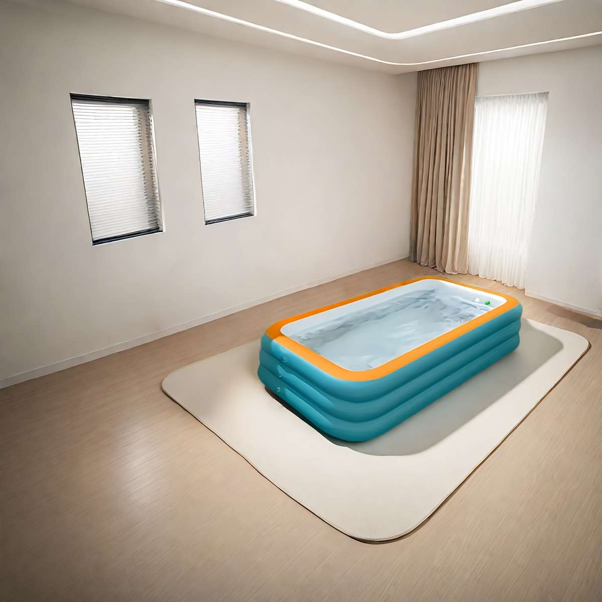 Swimming Pool Size 210Cm82.7Inchthreelayer Flat Bottom