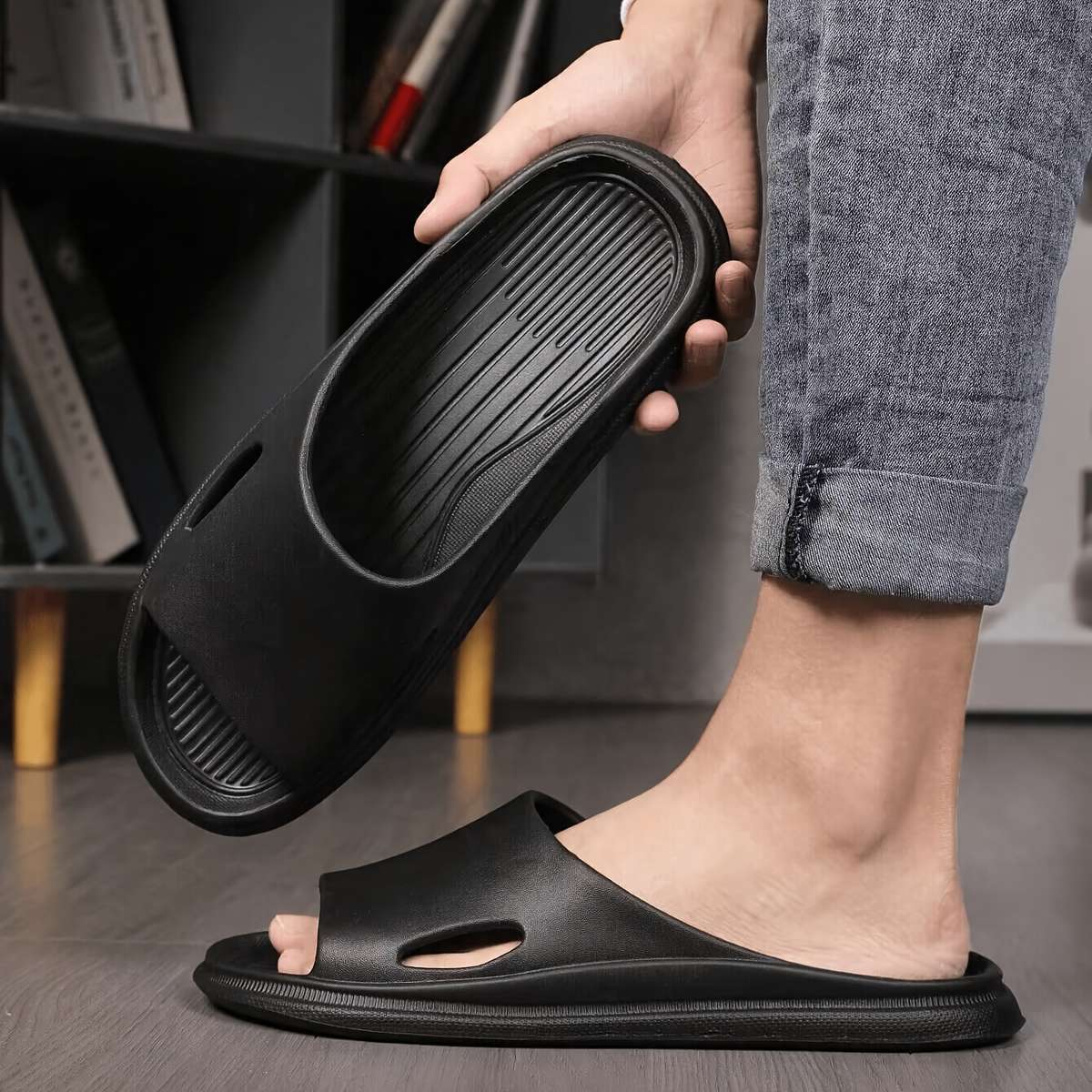 Sandals Color Black Size Uk 4.5 5