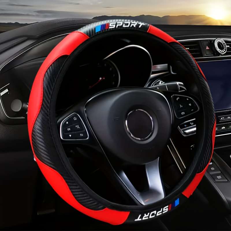 Car Steering Wheel Cover Black