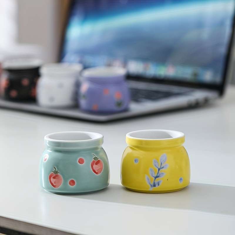 Flowerpot Style 6Pcshand Drawn Set