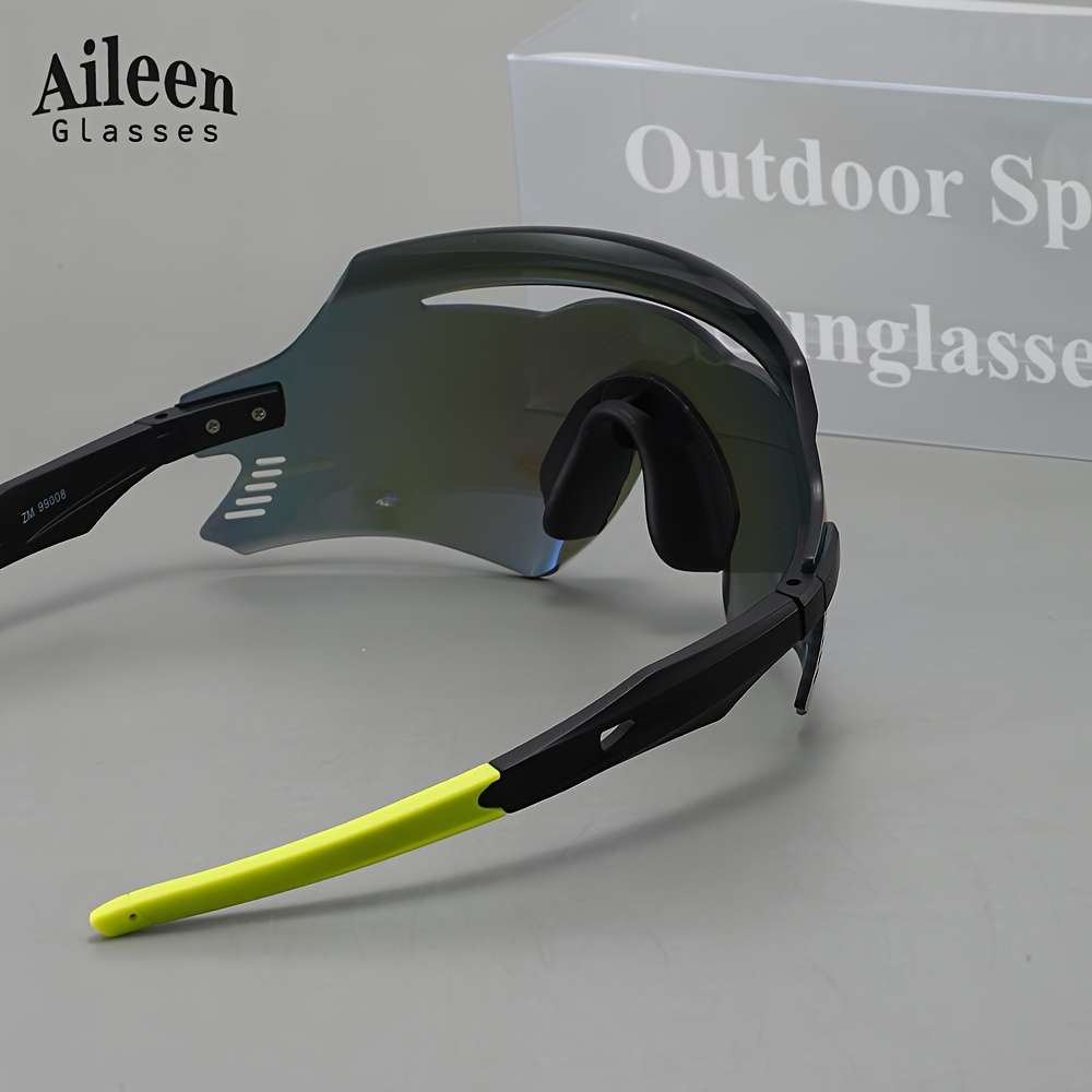 Cycling Glasses Color Dark Blue Frame Ice Blue Lens