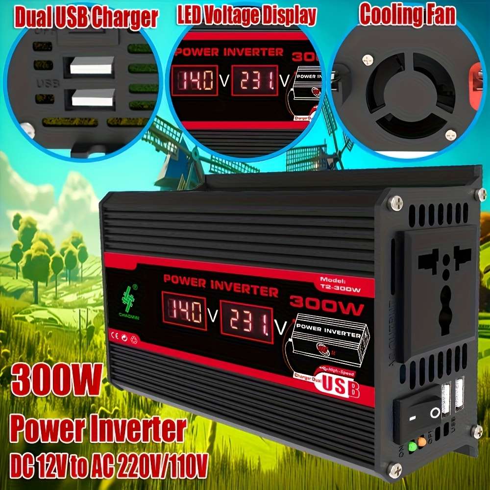Efficient Solar Panel Set With 300W Inverter And Controller For Road Trip 300W