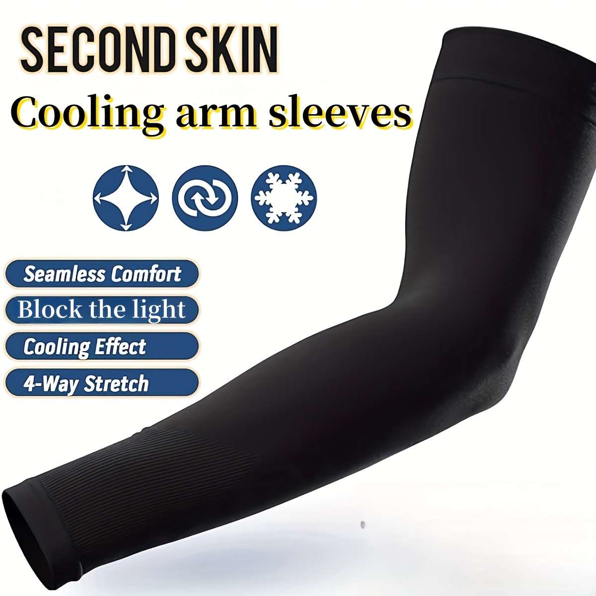 Sunscreen Sleeves Color 1 Pair Black 1 Pair White 1 Pair Gray