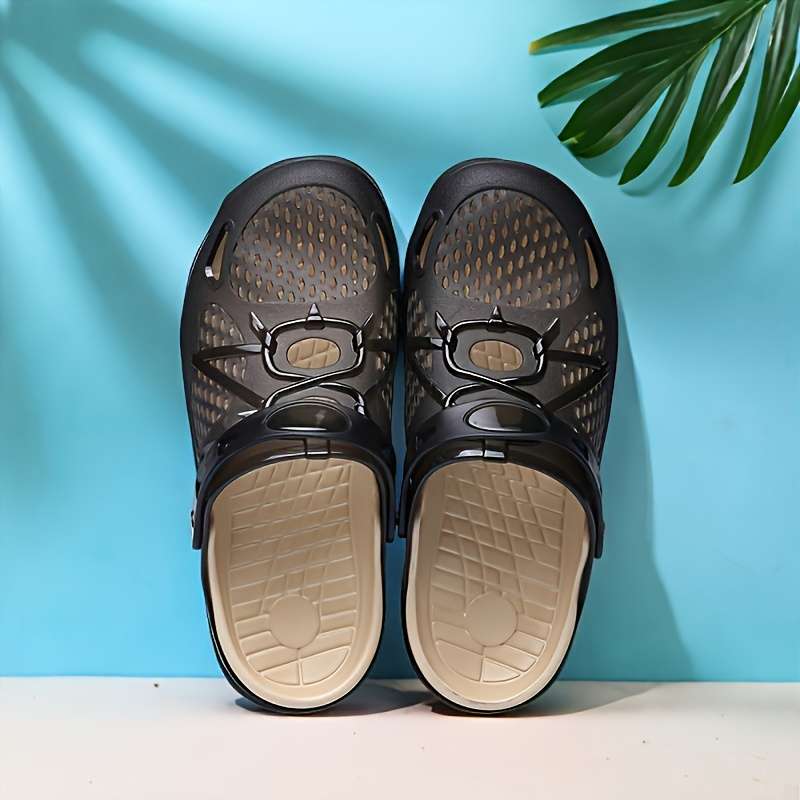 Men Slippers Summer Style Dark Green Size Uk 9