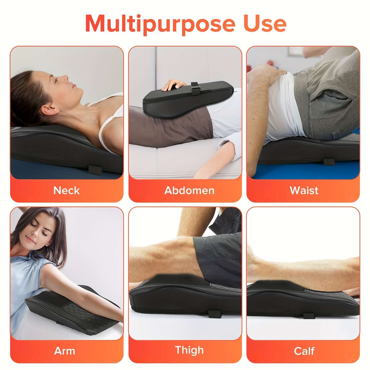 Heating Pad Combined With 3D Kneading Back Massager