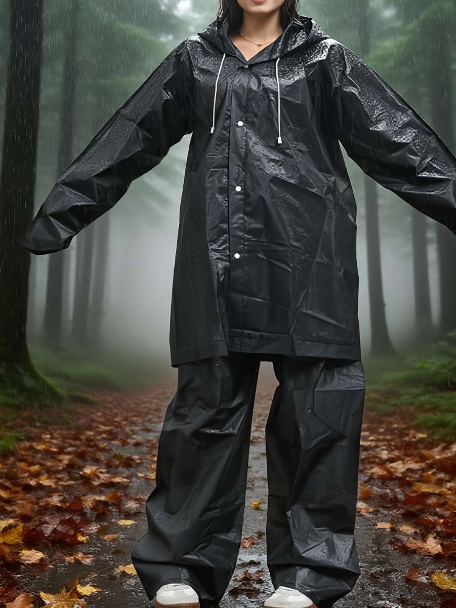 Raincoat Dark Gray Size Asian Onesize