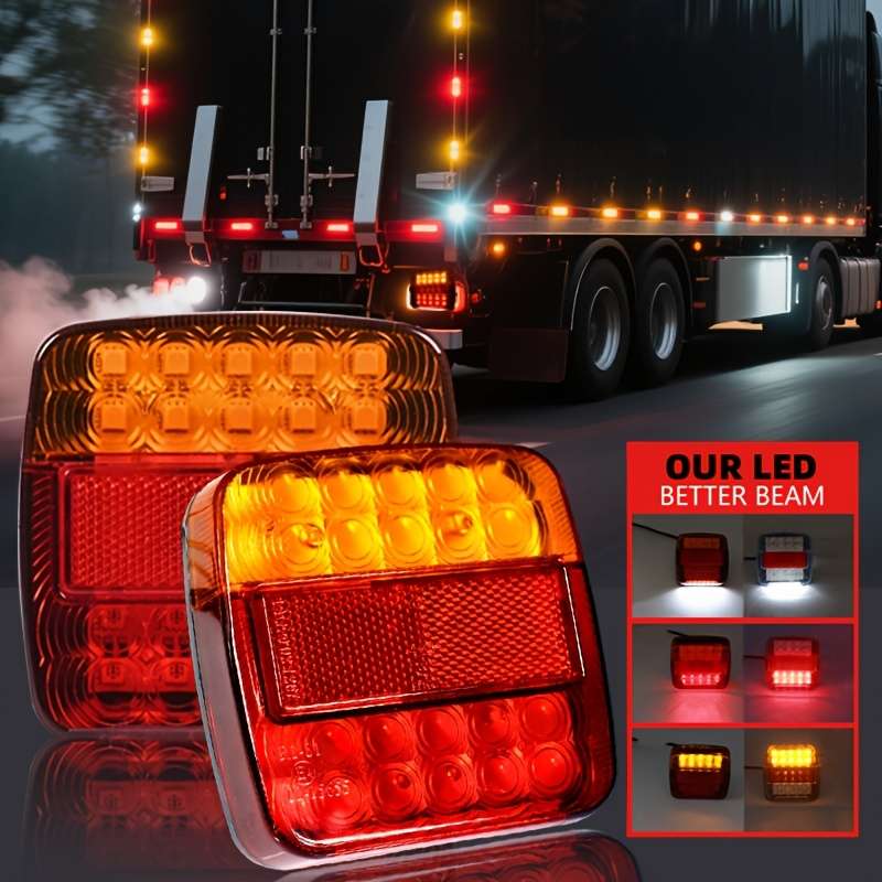 Car Lights Items Red Cover Quantity 2Pcs