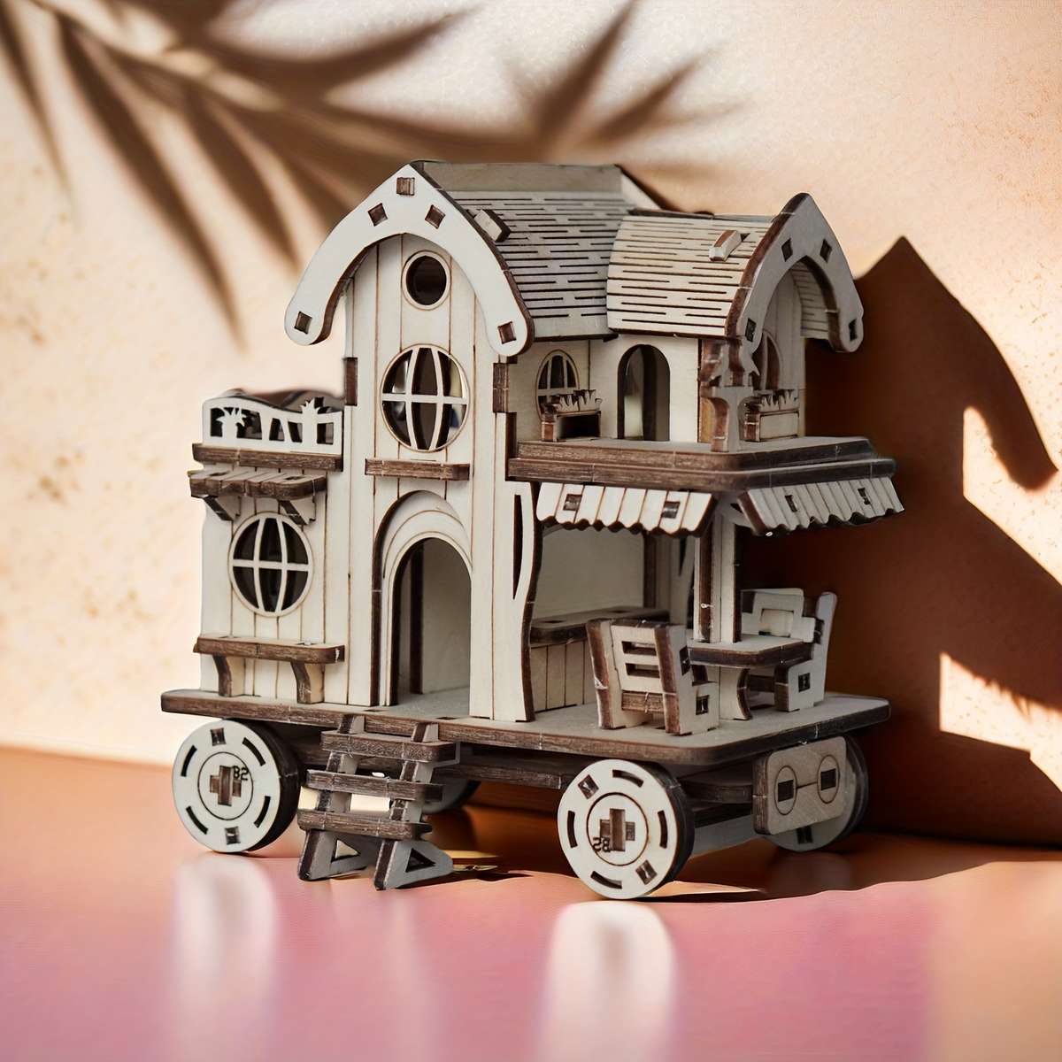 Building Toy Architectural Model Toy Set Color Yellow