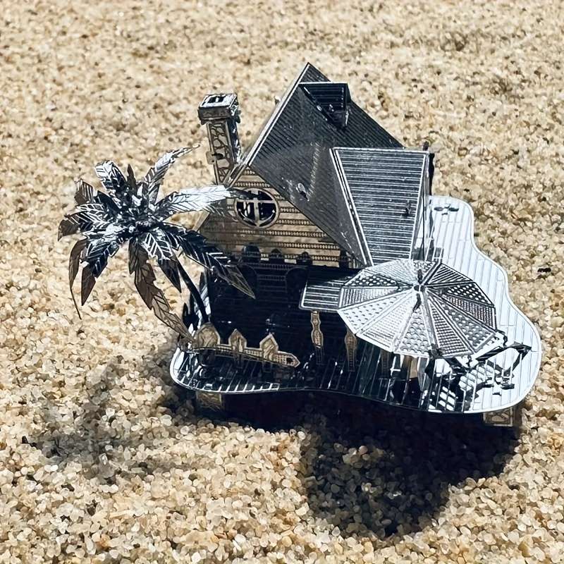 Building Toy Architectural Model Toy Set Style Beach Huts