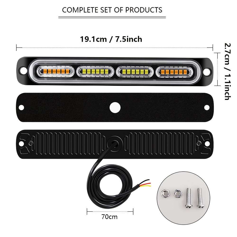 Car Lights Items 2Pcs Yellow
