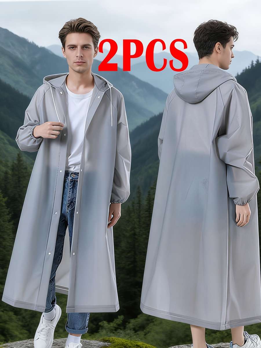 Raincoat Grey Size Asian Onesize