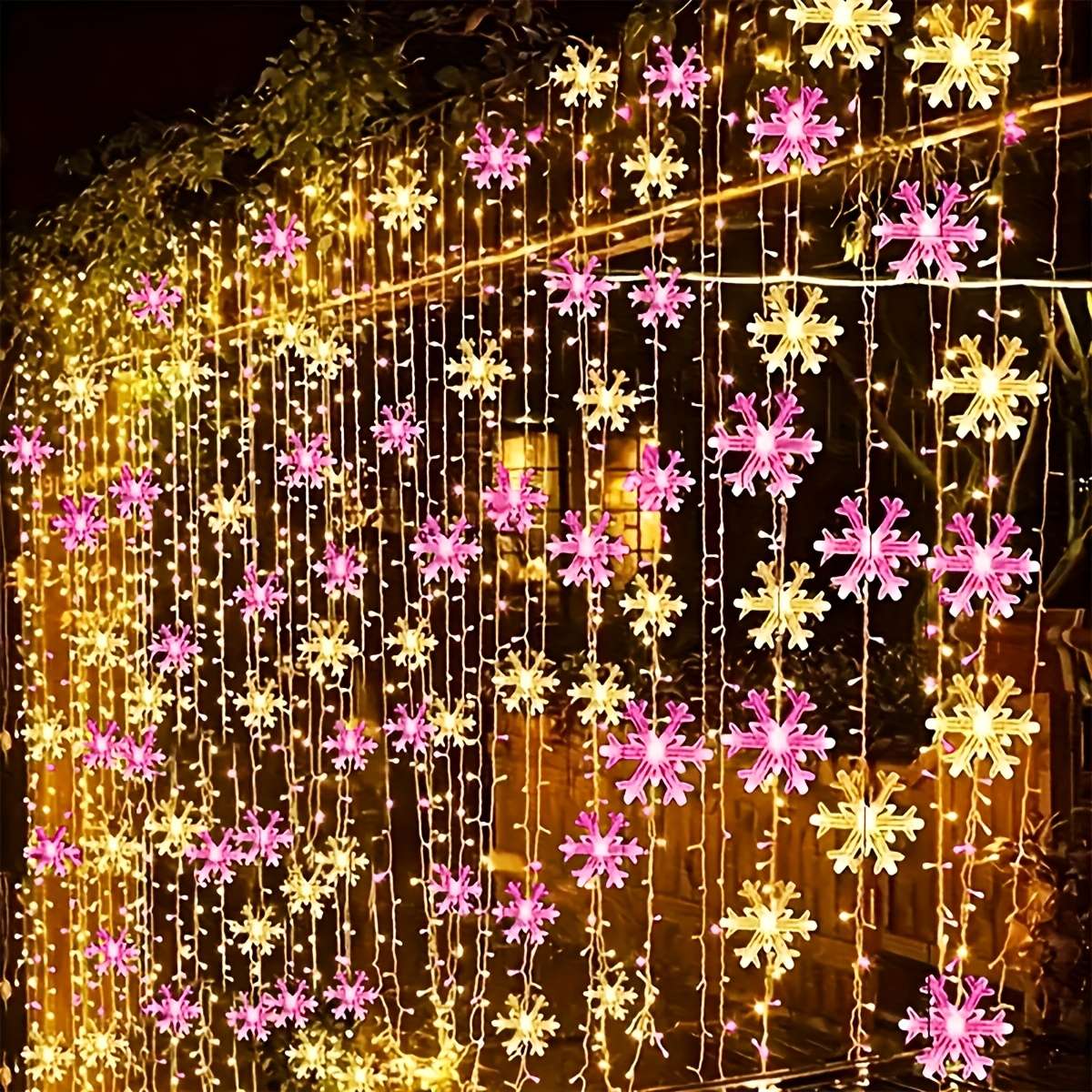 Christmas Lights Pink Warm Light Size 6M 236Inch