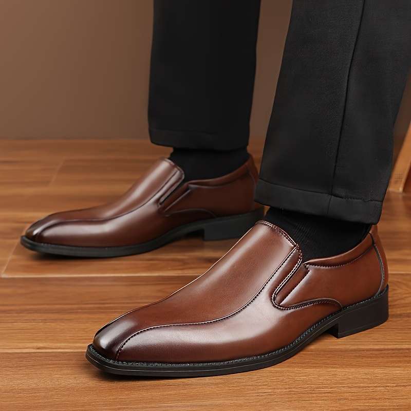 Mens Leather Shoes Color Black Sizeuk 8