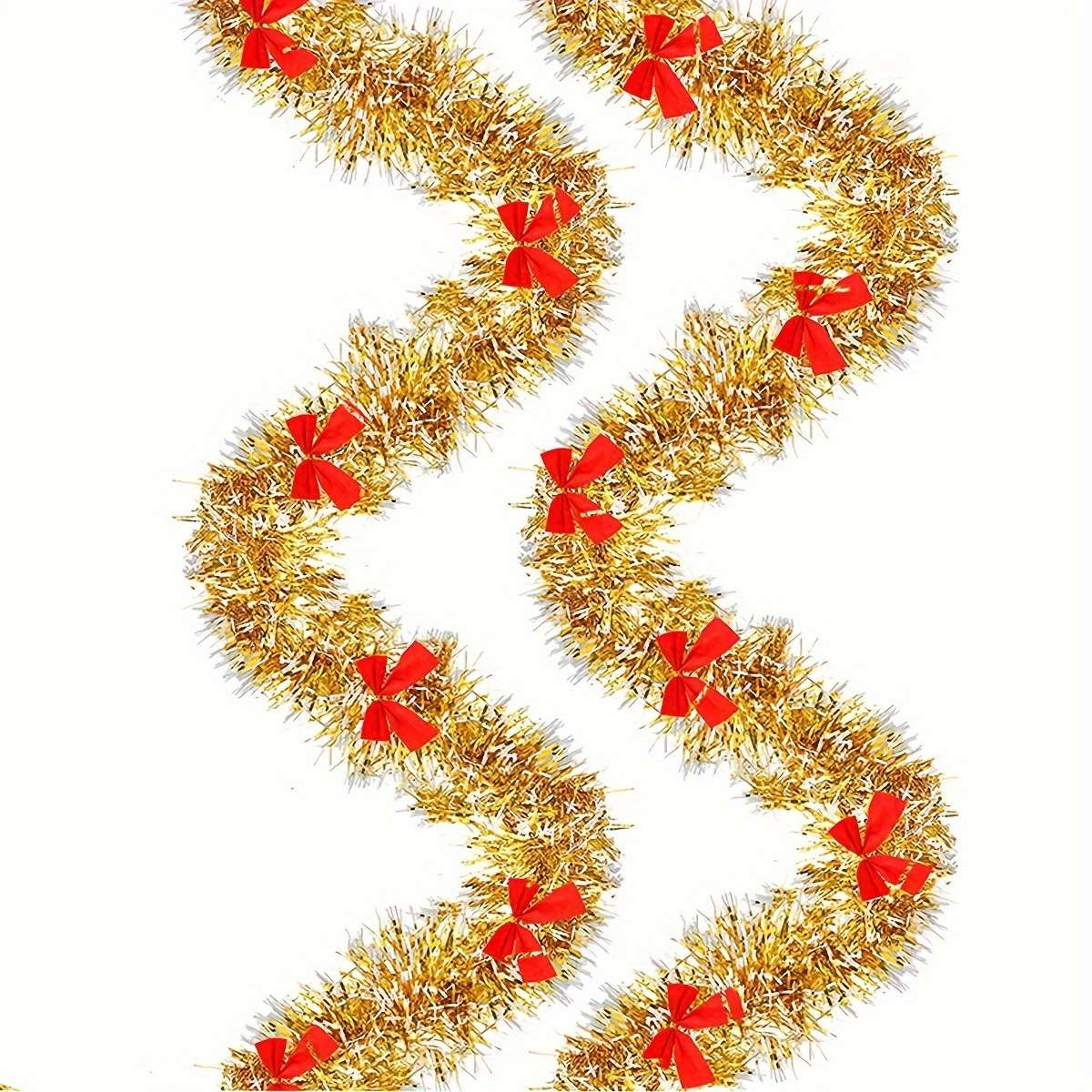 Christmas Decorations Color Golden 2Pcs Size 2M 6.6Ft