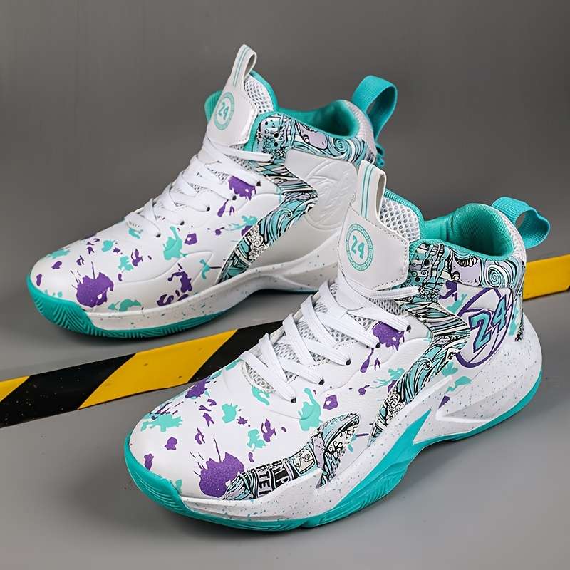 Basketball Shoes Color Peacock Blue Sizeuk 8.5