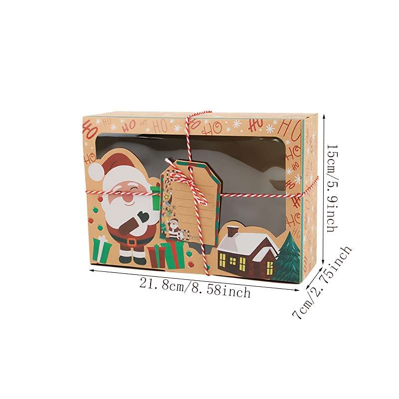 Christmas Gift Boxes Style Santa Claus Quantity 3Pcs