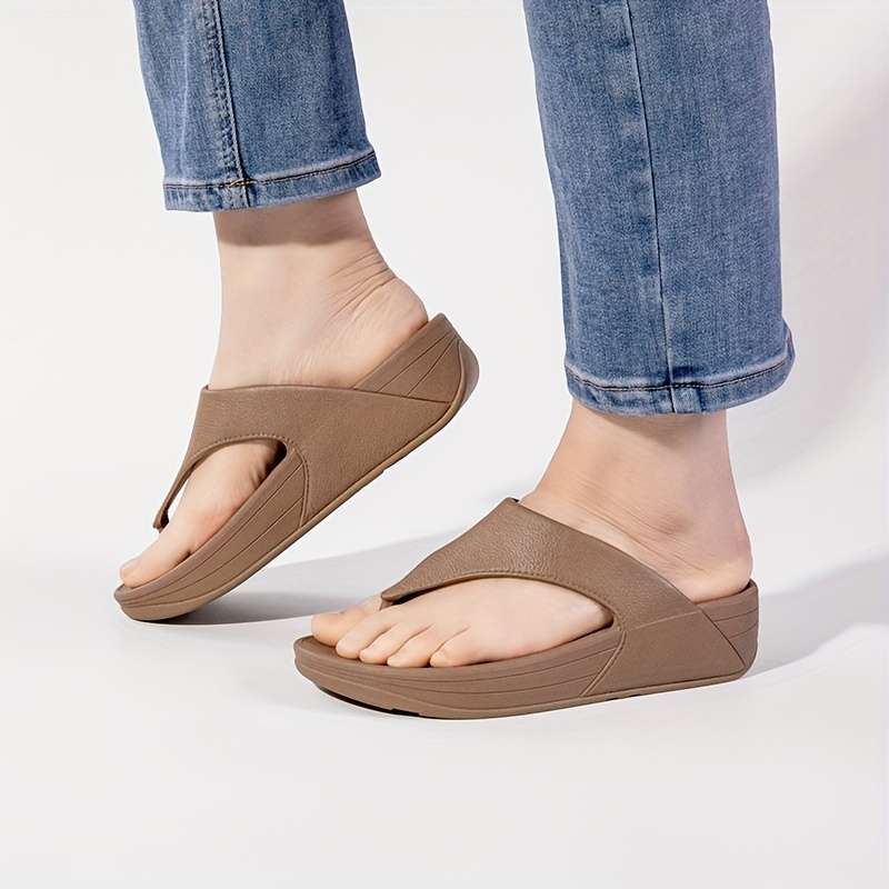 Ladies Summer Flip Flops Leopard Print Uk 7