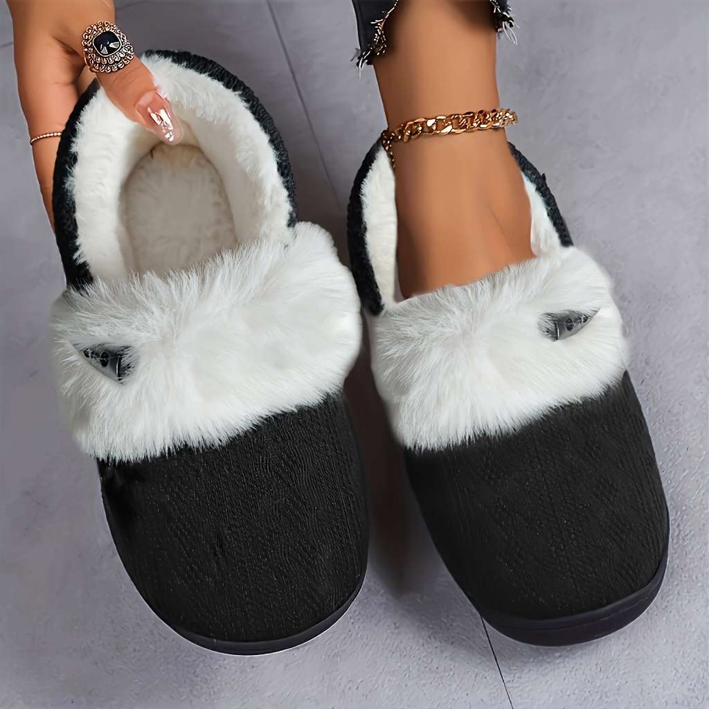 Cotton Slippers Color Black Upgrade Sizeuk 6.5-7