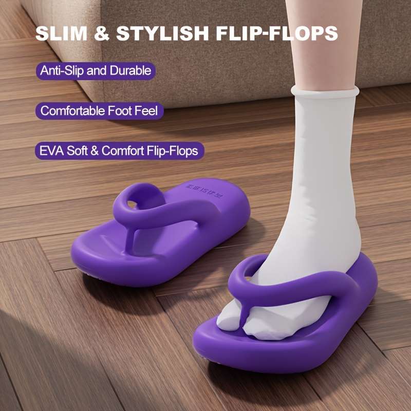 Ladies Summer Flip Flops White Uk 6.5-7