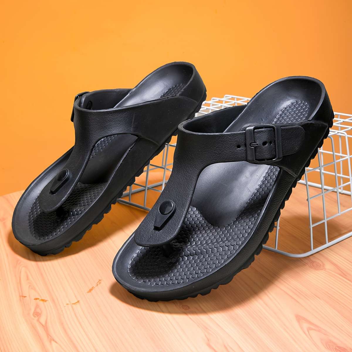 Ladies Summer Flip Flops Black Uk 7