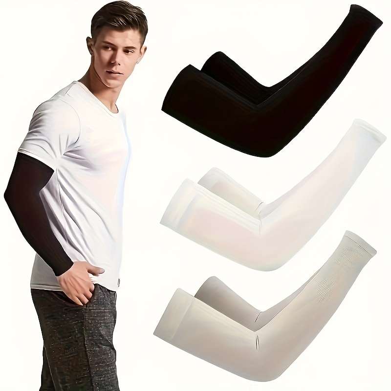 Sunscreen Sleeves Color 2Pcs Dark