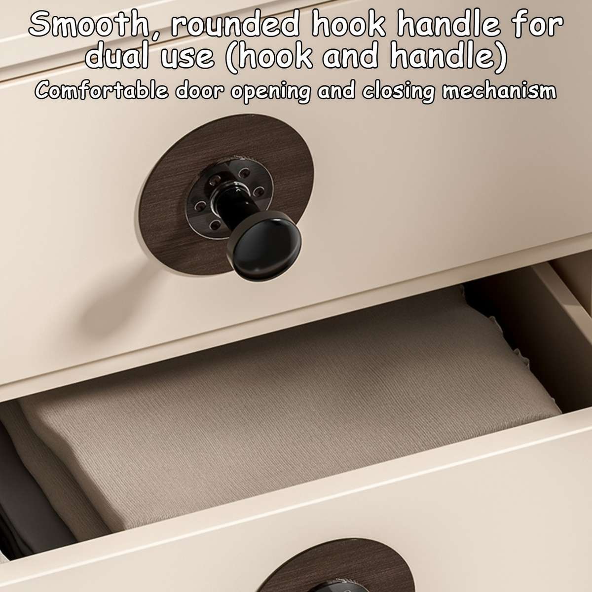 Amoichic Adhesive Hooks Towel Hooks For Tiles And Smooth color Walnut